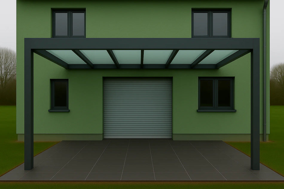 Terrassenüberdachung Alu 550 cm x 300 cm Polycarbonat