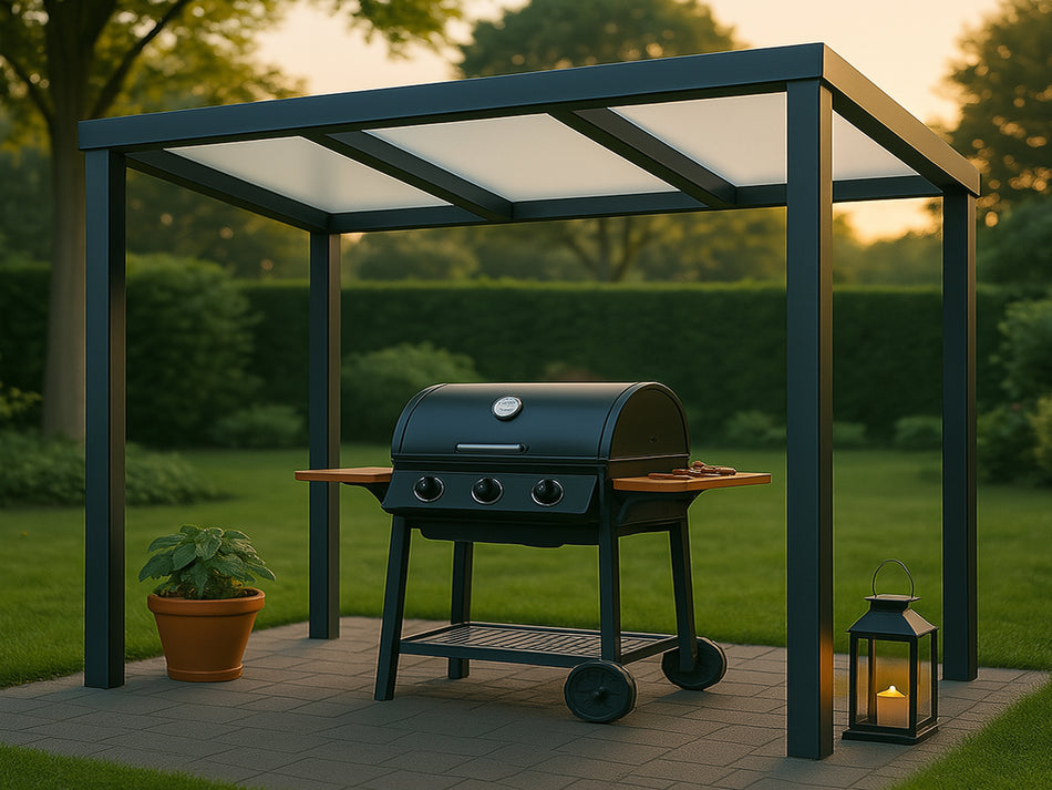 Alu Grillüberdachung Freistehend