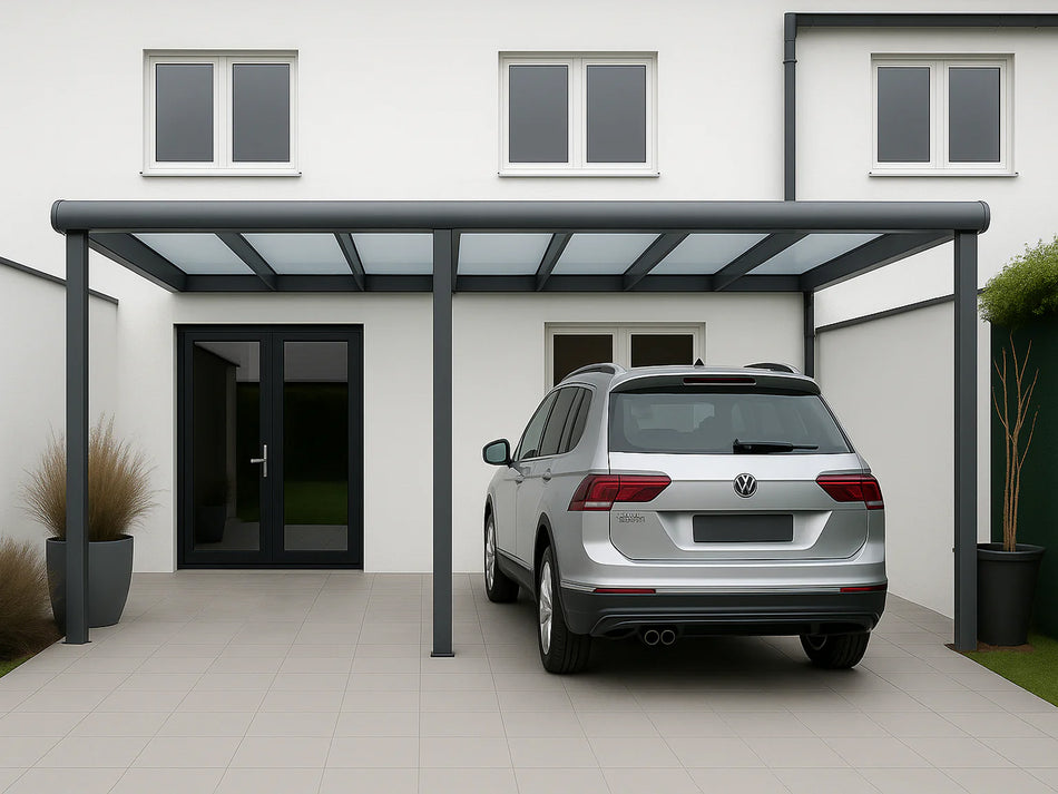 Alu Carport Wandmontage
