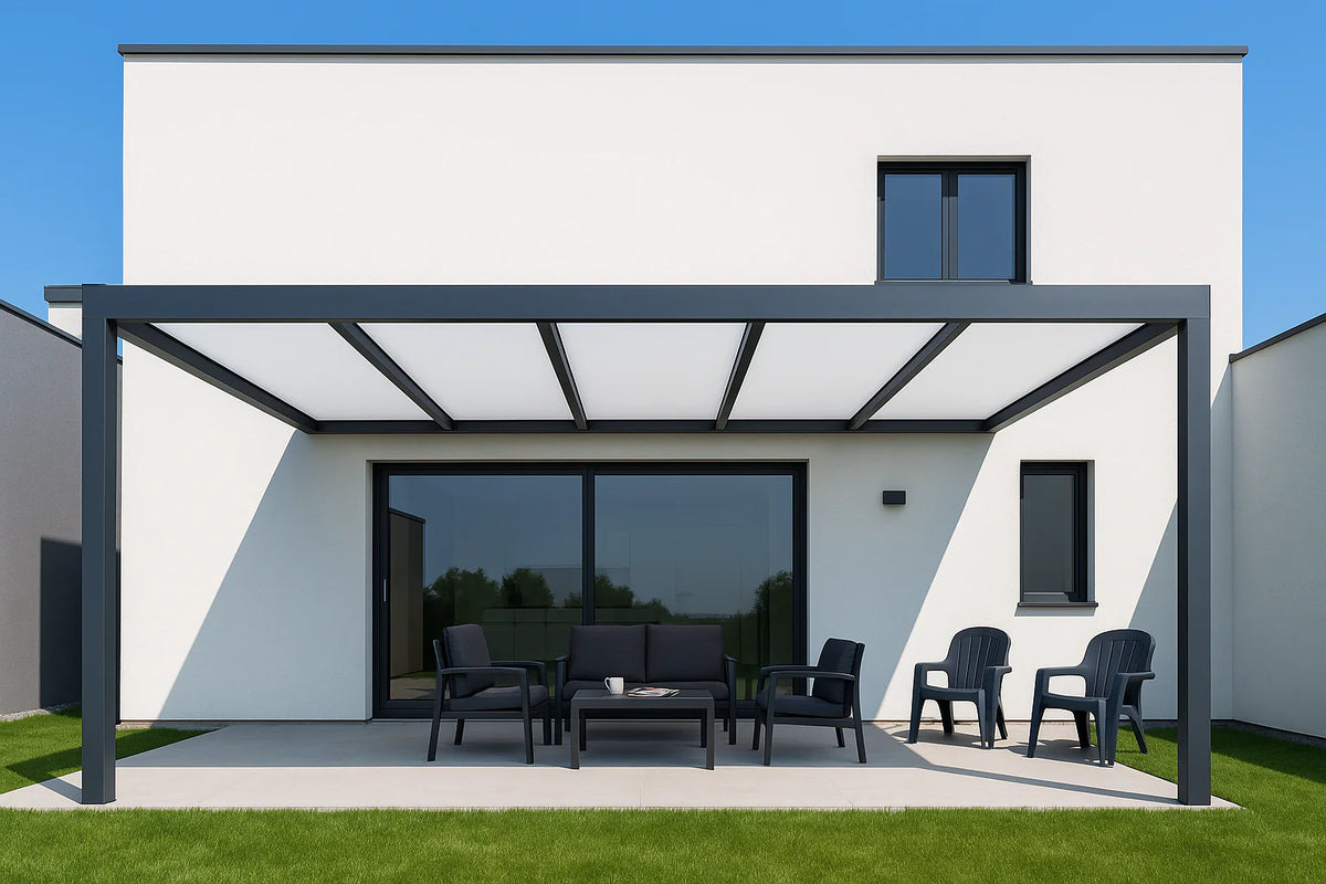 Terrassenüberdachung 450 cm x 300 cm