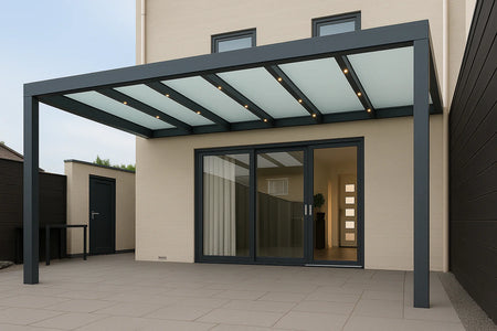 Terrassenüberdachung Alu 1000 cm x 300 cm Polycarbonat