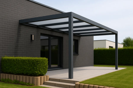 Terrassenüberdachung Alu 1000 cm x 300 cm Polycarbonat