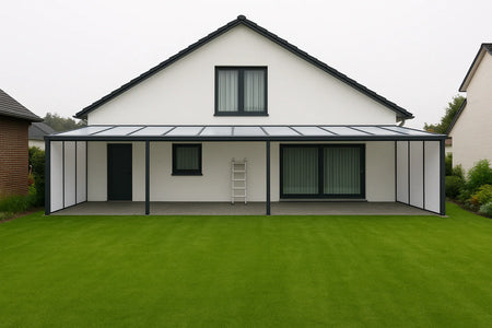 Terrassenüberdachung Alu 1000 cm x 300 cm Polycarbonat