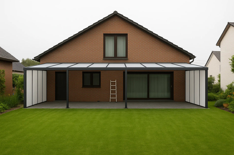 Terrassenüberdachung Alu 1150 cm x 350 cm Polycarbonat