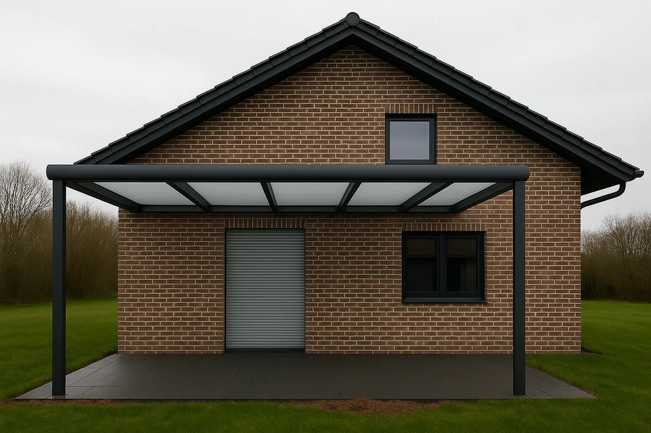 Terrassenüberdachung 350 cm x 450 cm Polycarbonat