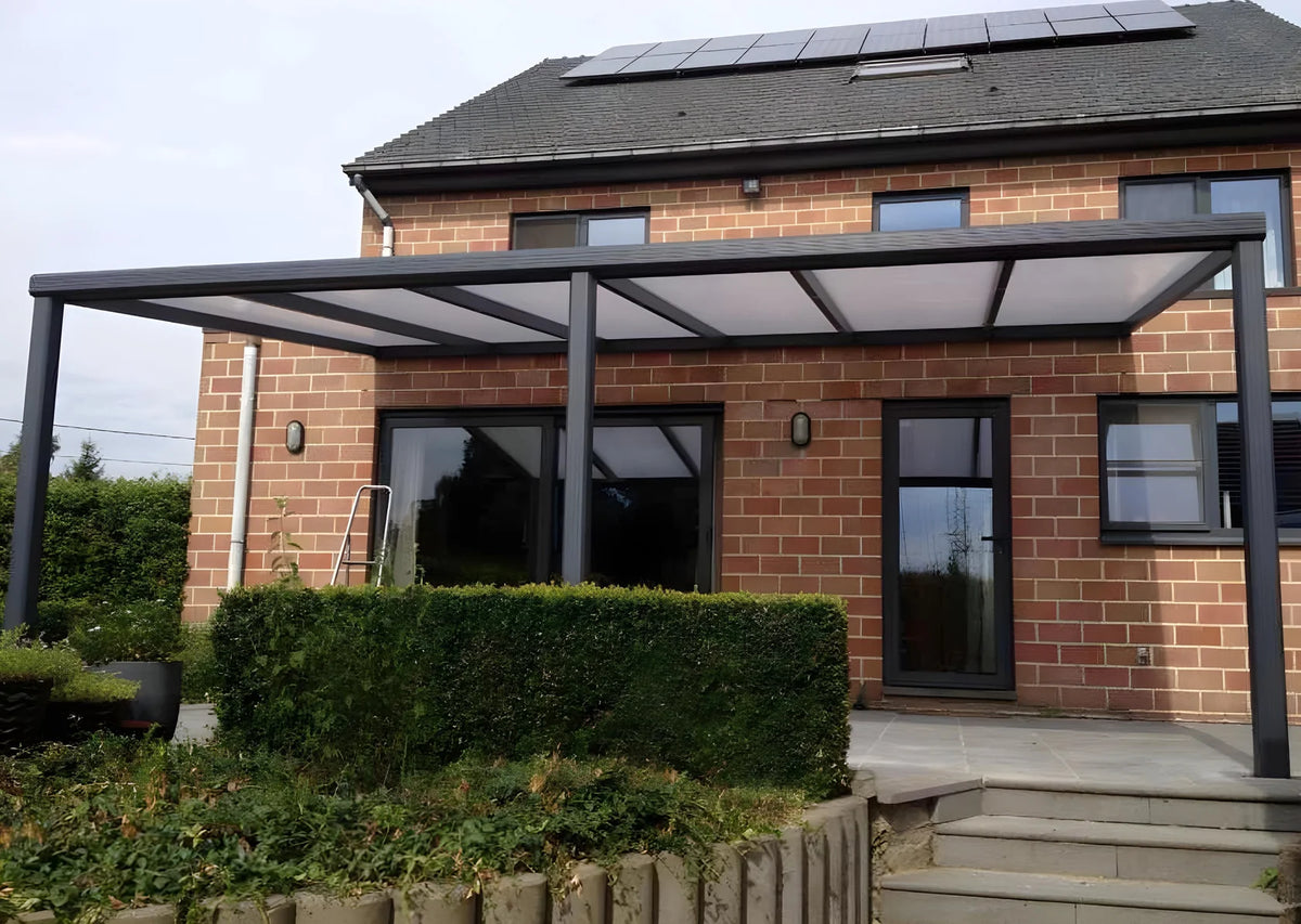 Terrassenüberdachung Alu 400 cm x 300 cm Polycarbonat