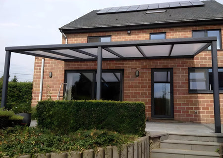 Terrassenüberdachung Alu 400 cm x 300 cm Polycarbonat