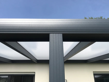 Terrassenüberdachung Alu 400 cm x 400 cm Polycarbonat