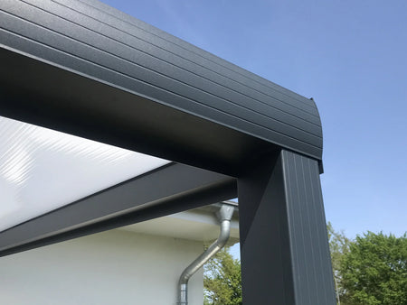 Terrassenüberdachung Alu 400 cm x 400 cm Polycarbonat