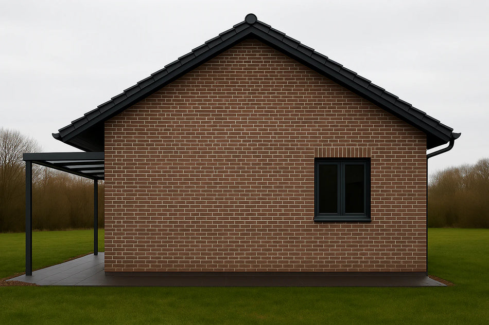 Terrassenüberdachung Alu 450 cm x 250 cm Polycarbonat