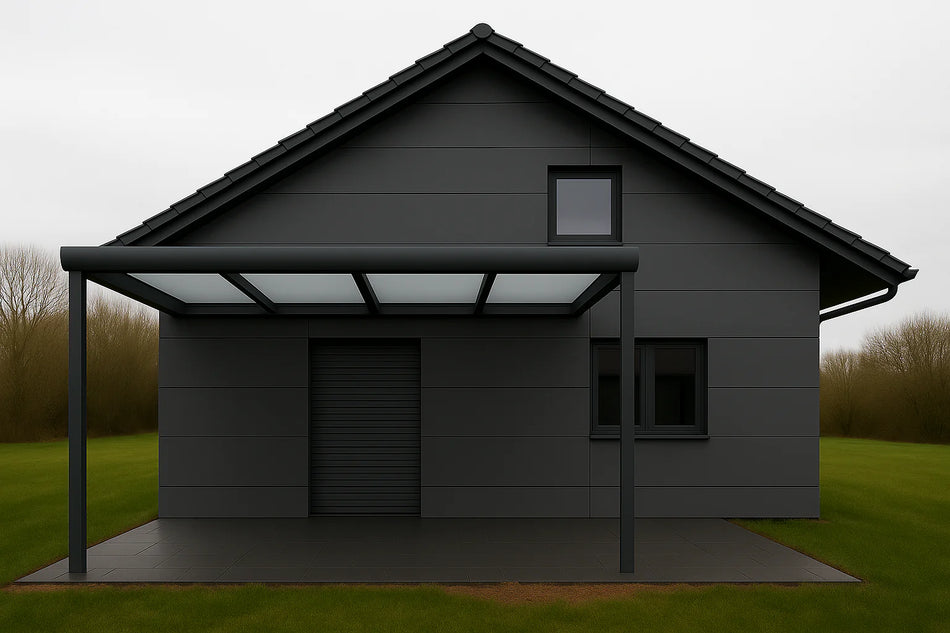Terrassenüberdachung Alu 500 cm x 300 cm Polycarbonat