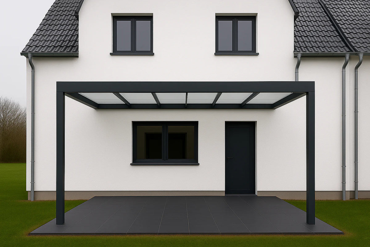 Terrassenüberdachung Alu 600 cm x 300 cm Polycarbonat