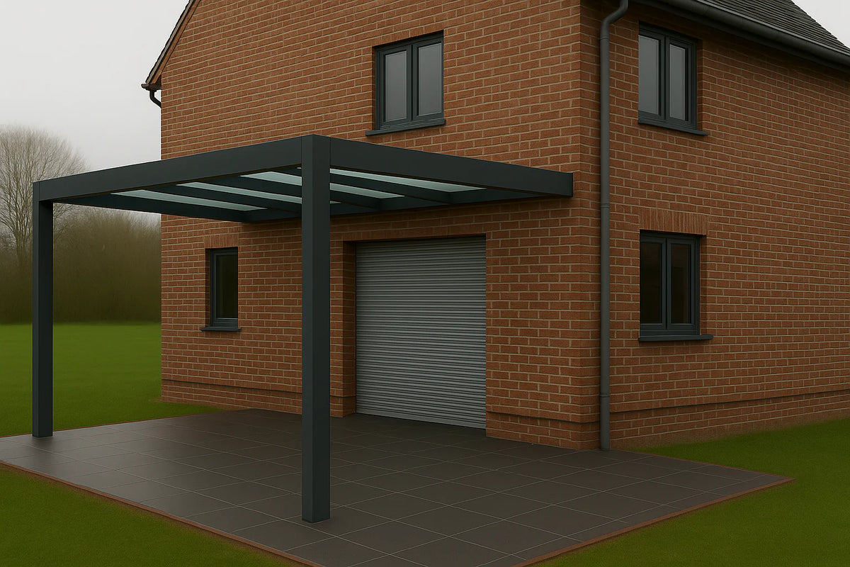Terrassenüberdachung Alu 600 cm x 300 cm Polycarbonat