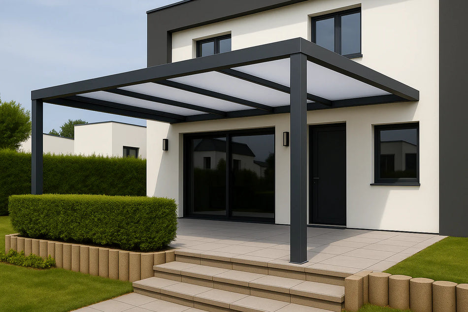 Terrassenüberdachung Alu 600 cm x 300 cm Polycarbonat