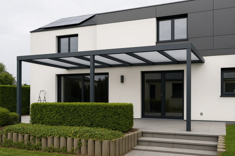 Terrassenüberdachung Alu 650 cm x 200 cm Polycarbonat