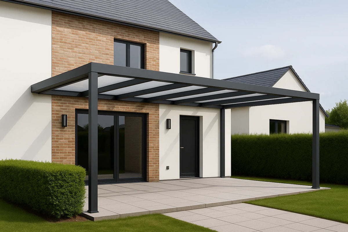 Terrassenüberdachung Alu 650 cm x 300 cm Polycarbonat