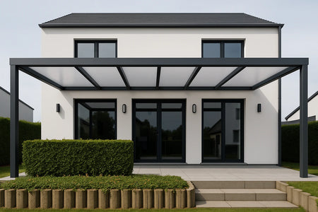 Terrassenüberdachung Alu 650 cm x 400 cm Polycarbonat