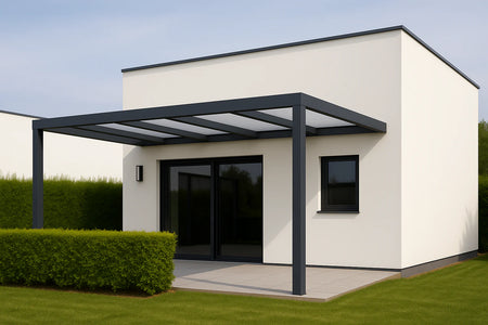 Terrassenüberdachung Alu 700 cm x 250 cm Polycarbonat