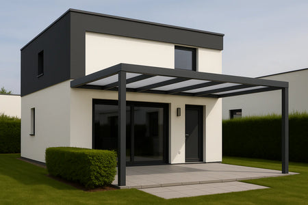 Terrassenüberdachung Alu 700 cm x 250 cm Polycarbonat