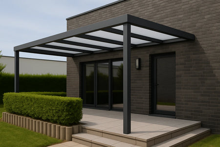Terrassenüberdachung Alu 700 cm x 350 cm Polycarbonat