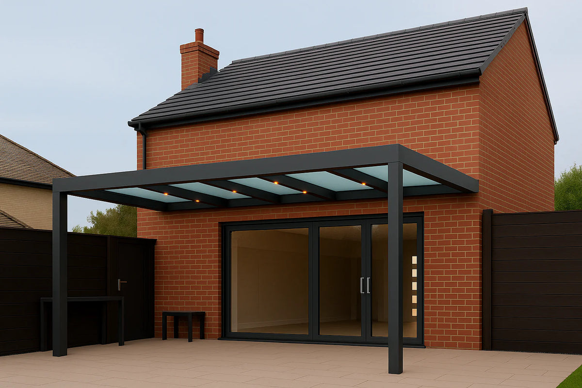 Terrassenüberdachung Alu 850 cm x 300 cm Polycarbonat