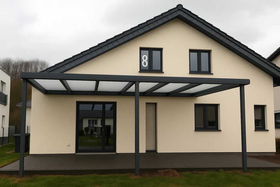 terrassenüberdachung mit glas