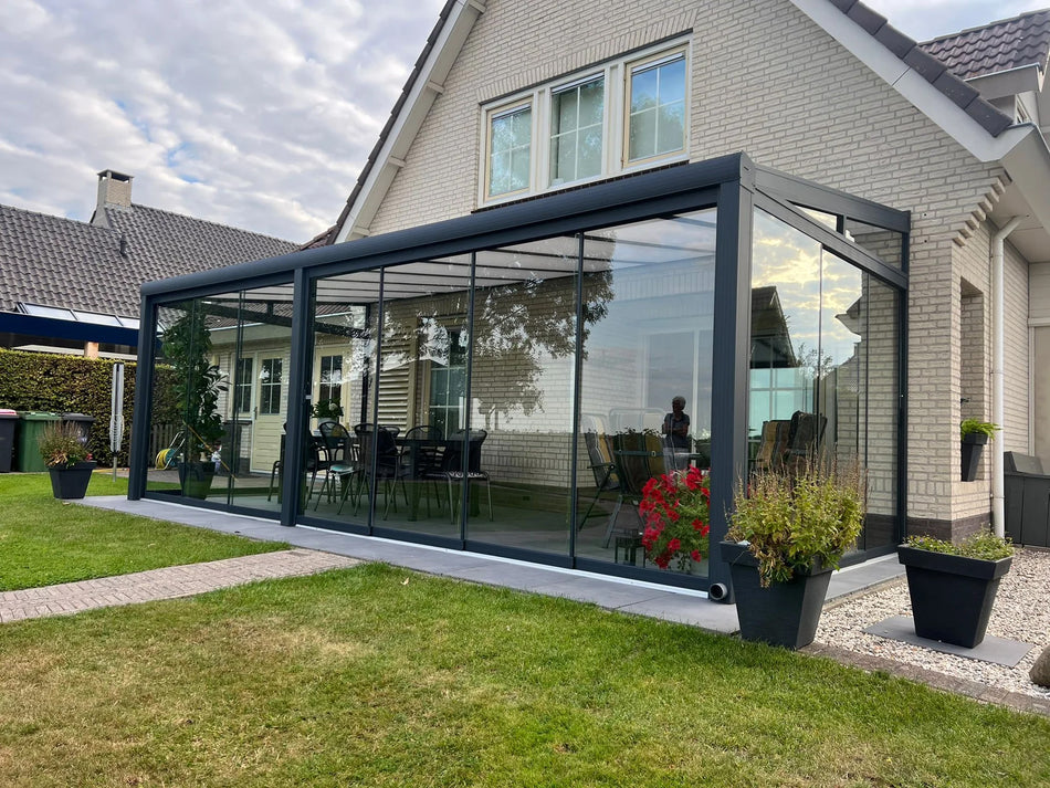 Alu Wintergarten Wandmontage